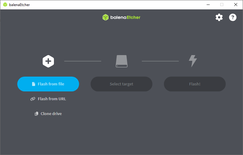 balenaEtcher Flash from file - Tool zum schreiben von Images auf USB-Sticks