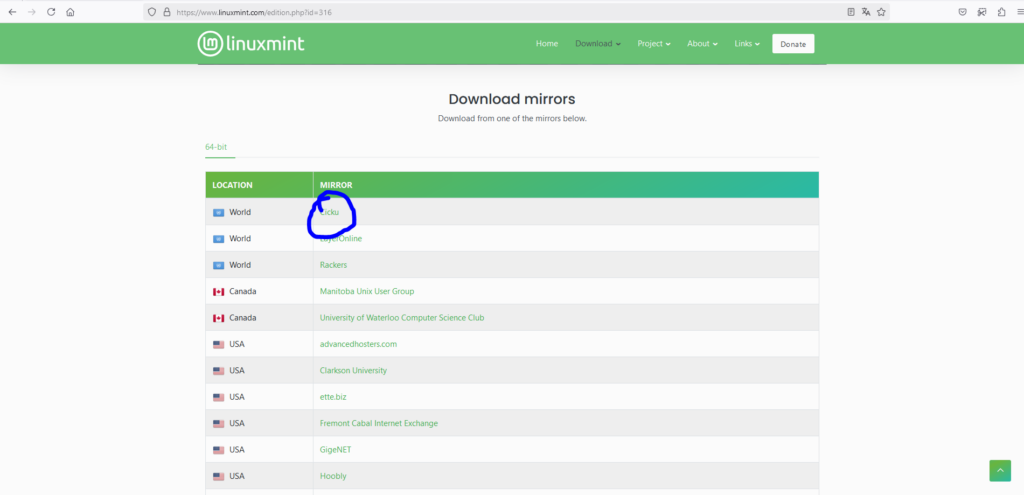 Download Linux Mint - Download Mirror